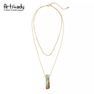 Artilady Quartz 2 Layer Choker/Necklace